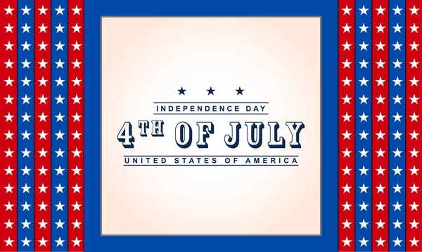 Vector Background 4Th July Independence Day — Stock Vector