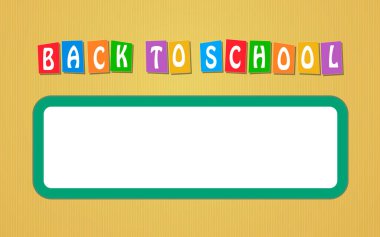 Okula Dönüş için vektör geçmişi. Düzenlemesi kolay.