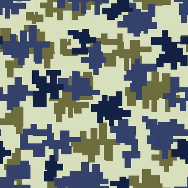 Digitaal Modern Camouflage Naadloos Patroon Betegelbaar — Stockfoto
