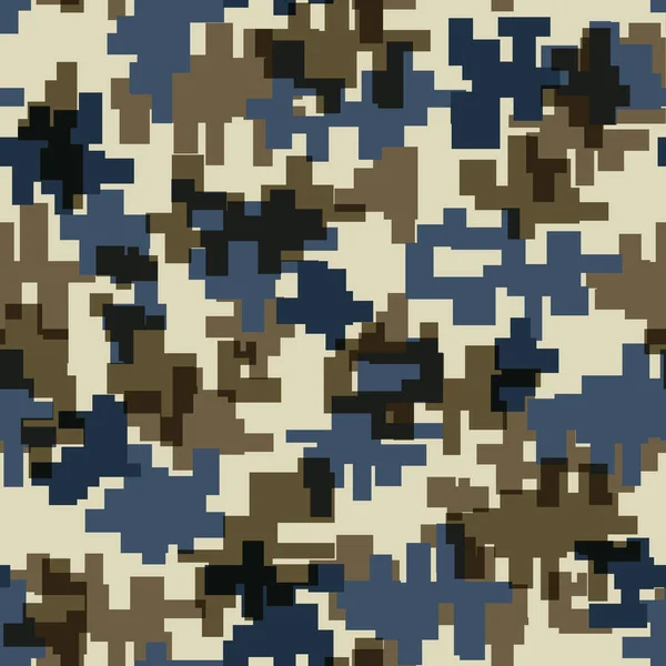 Digital Modern Camouflage Seamless Pattern Tillable — Stock Photo, Image