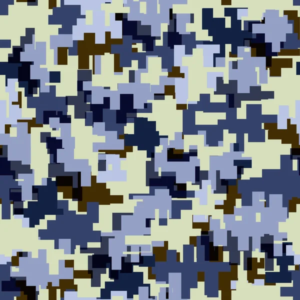 Digital Modern Camouflage Seamless Pattern Tillable — Stock Photo, Image