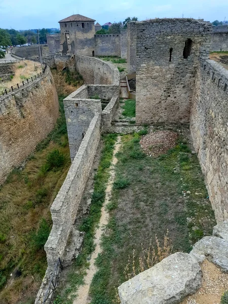 Кам Яні Стіни Старого Замку — стокове фото