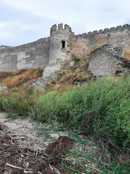 Стародавні Вежі Відновленого Замку — стокове фото