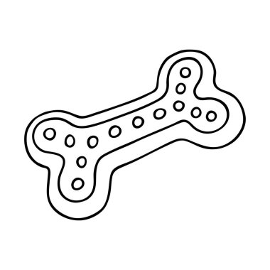 Güzel el çizimi karikatür hayvan teşvikleri aksesuar kemik vektör illüstrasyonunu beyaza izole eder. Köpek eğitimi için siyah şablon, köpek bakıcıları, idare stratejileri, evcil hayvan dükkanı, hayvan bakımı, köpek çevikliği, spor, veterinerlik, hayvan sahipleri.