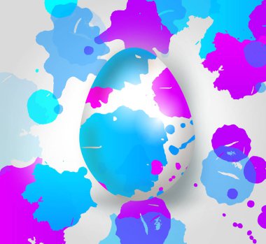 Paskalya yumurta mavi mor renk