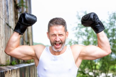 zafer yakışıklı seksi boksör portre