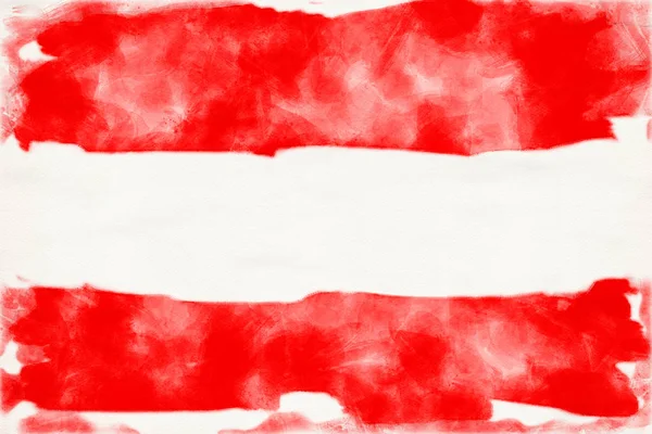 Aquarelle de la bandera austriaca — Foto de Stock