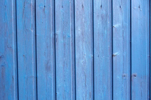 Gros plan de clôture en bois bleu comme fond — Photo