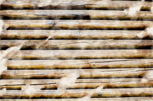 Tło brązowego drewnianego ogrodzenia — Zdjęcie stockowe