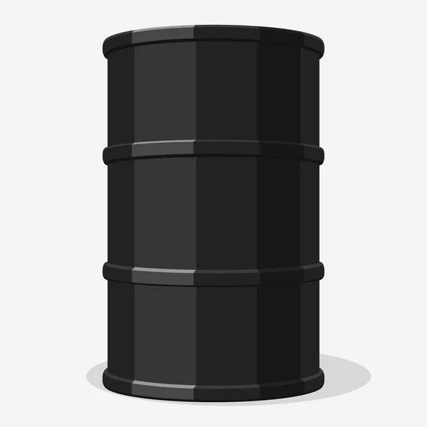 Oil barrel vector, drum container — Stock Vector