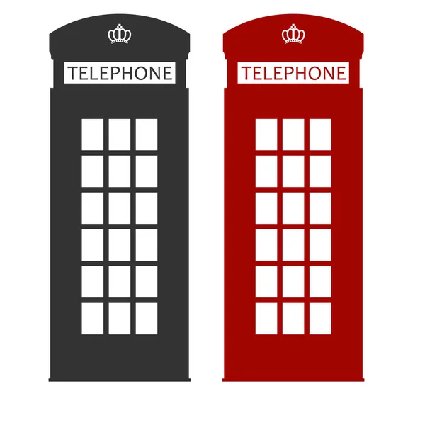 Budki telefonicznej czerwony Londyn ulica wektor — Wektor stockowy
