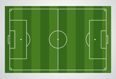 Futbol sahası, Avrupa Futbol Stadyumu. Mahkeme spor oyun için. vektör