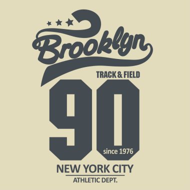 Tişört pulu grafiksel set. Spor giysisi tipografi amblemi