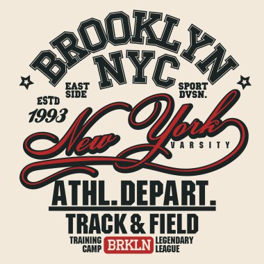 Tişört pulu grafiksel set. Spor giysisi tipografi amblemi