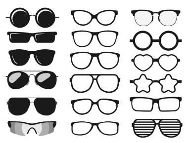 Güneş gözlüğü, güneş gözlüğü güneş gözlüğü. vektör