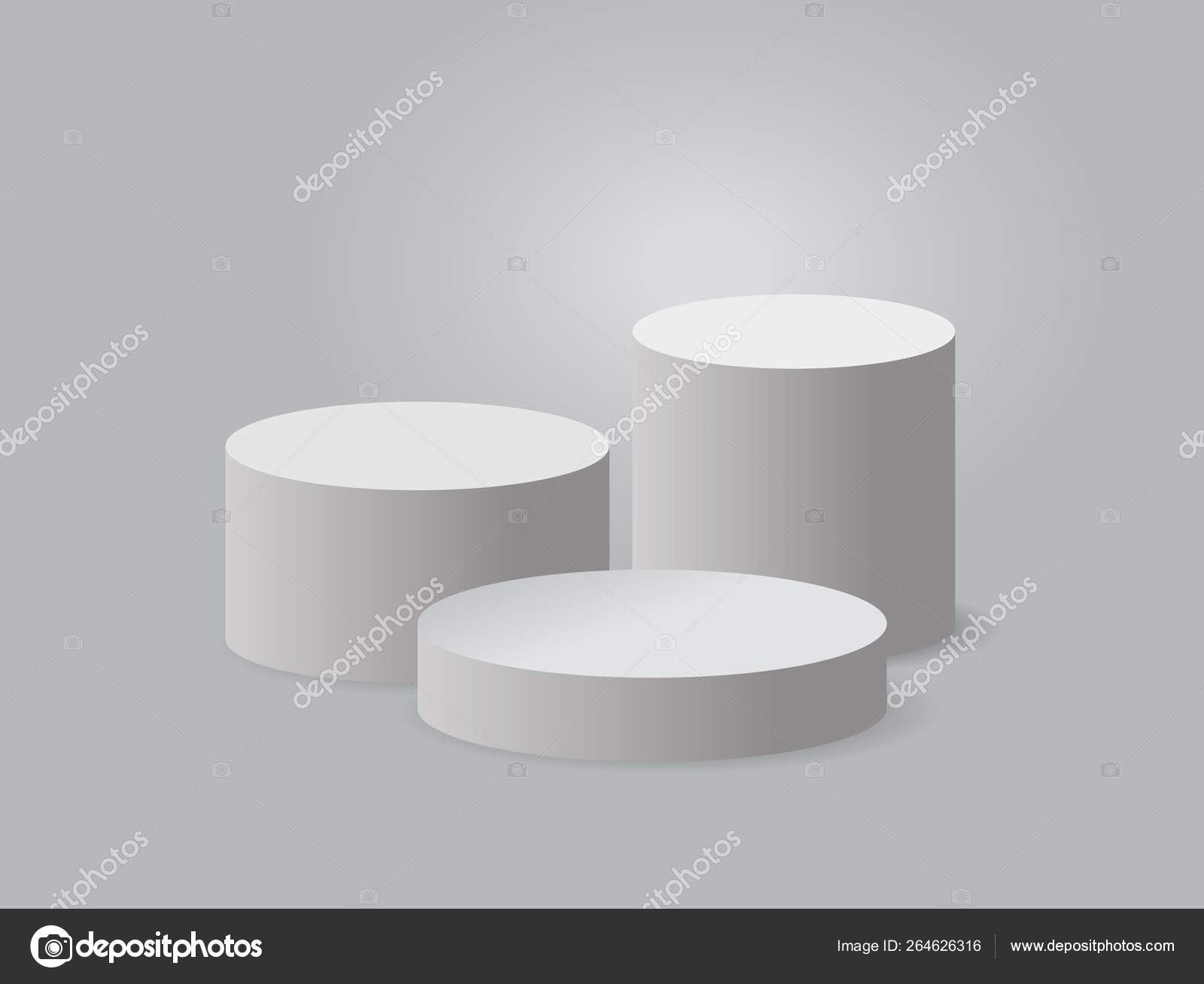 Pódio de apresentação do produto, estágio branco, pedestal branco vazio,  modelo em branco mockup. vetor — Vetor de Stock © ambassador80 #264626316