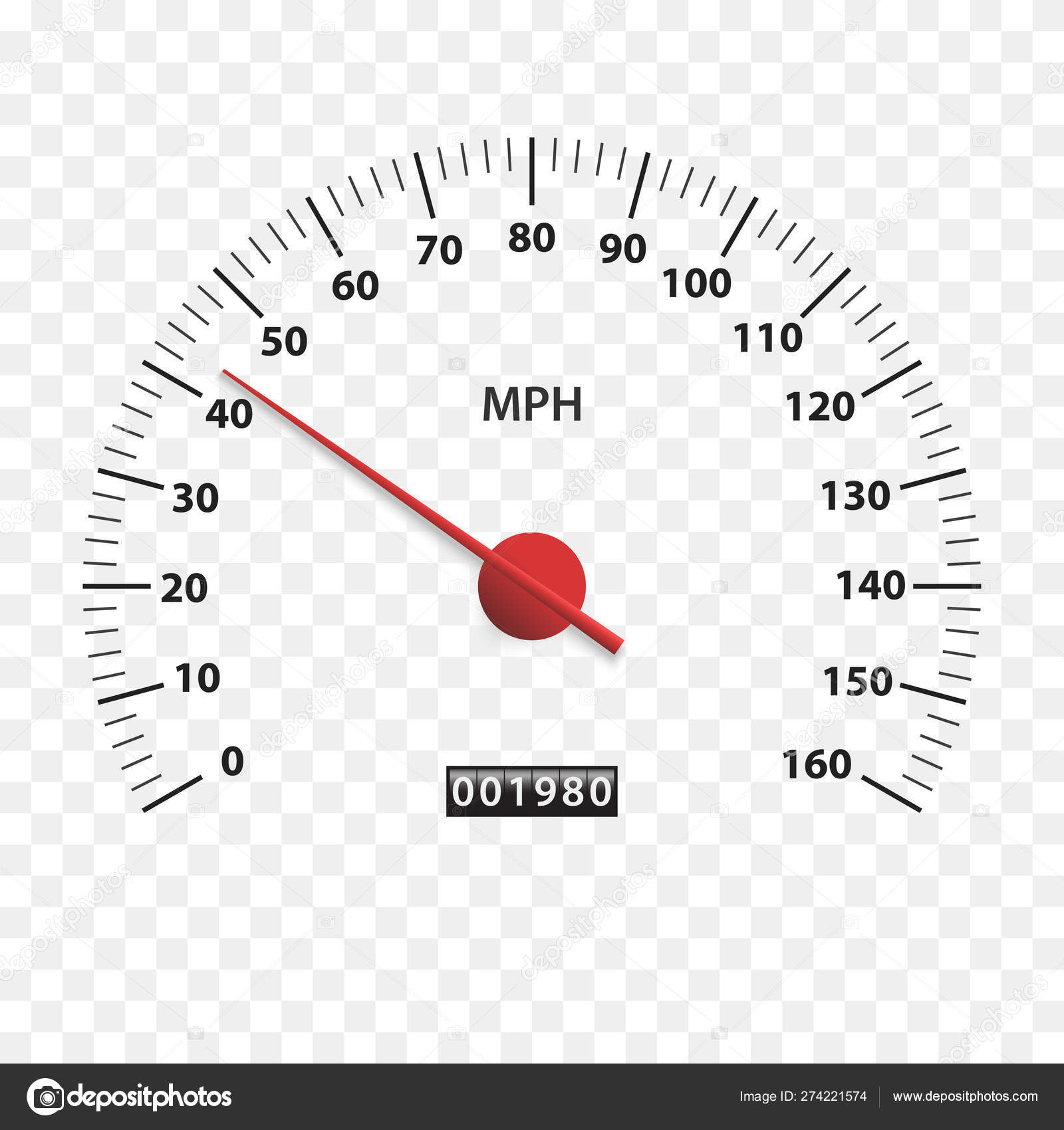 Speedometer measuring scale. speed test, download, loading interface
