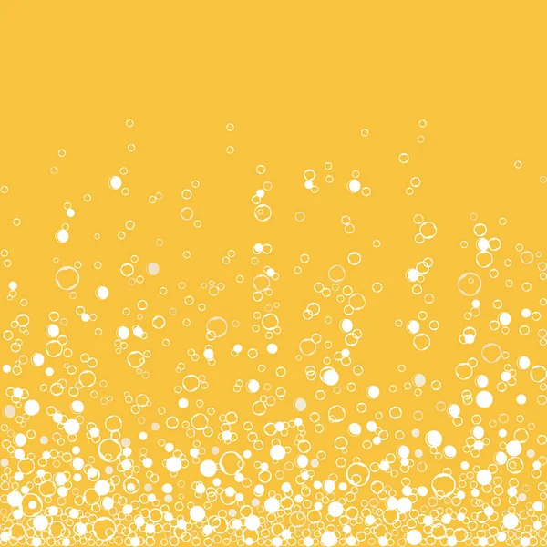 Kolsyrad champagne dryck isolerad på vit bakgrund. Luftbubblor. Vektor — Stock vektor