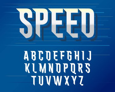 Modern zarif yazı tipi ve alfabe, abc tipografi tasarım. Vektör