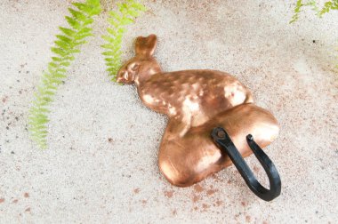 Antik bakır askı kancası