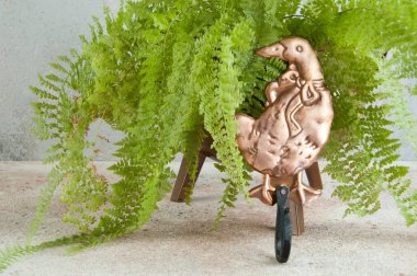 Antik bakır askı kancası