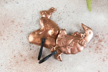 Antik bakır askı kancaları