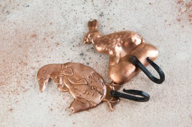 Antik bakır askı kancaları