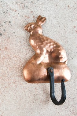 Antik bakır askı kancası