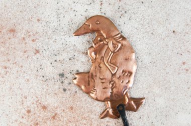 Antik bakır askı kancası