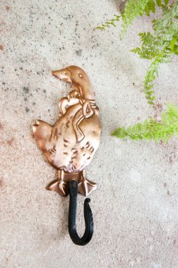 Antik bakır askı kancası