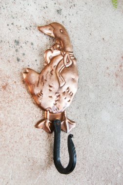 Antik bakır askı kancası