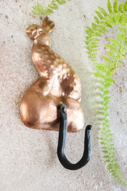 Antik bakır askı kancası