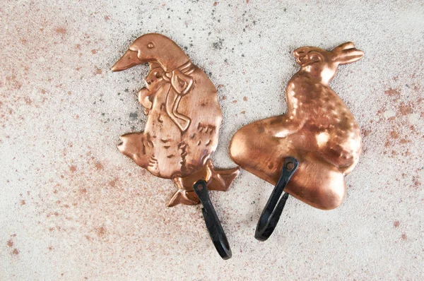 Antik bakır askı kancaları