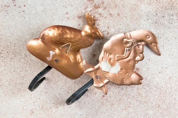 Antik bakır askı kancaları