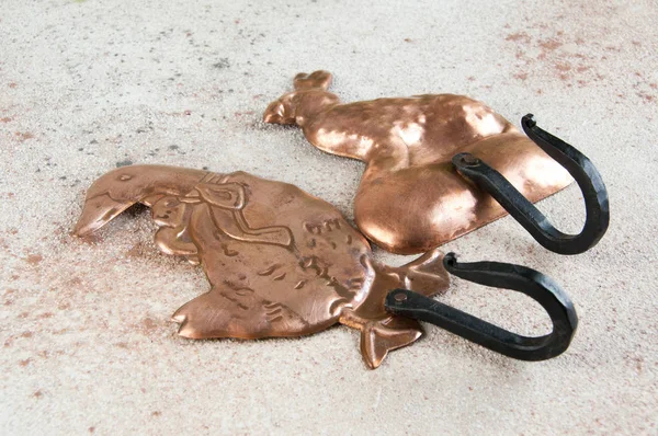 Antik bakır askı kancaları