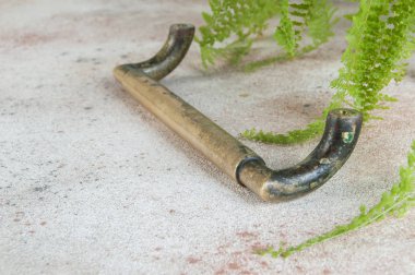 Vintage bronz kapı kolu