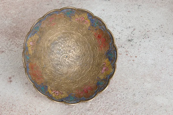 Old brass bowl