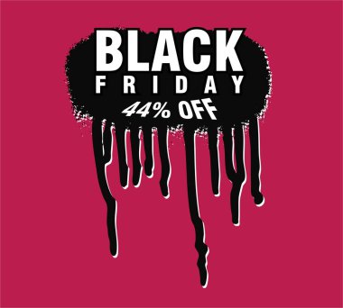 Morumsu arka planda damlayan kara Cuma, alışveriş ve anlaşmaları temsil ediyor.