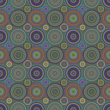 Yinelenen daire mozaik desen - vektör arka plan