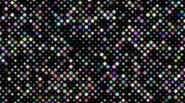 Çok renkli kare arka plan - sorunsuz döngü hareket grafiği döndürme
