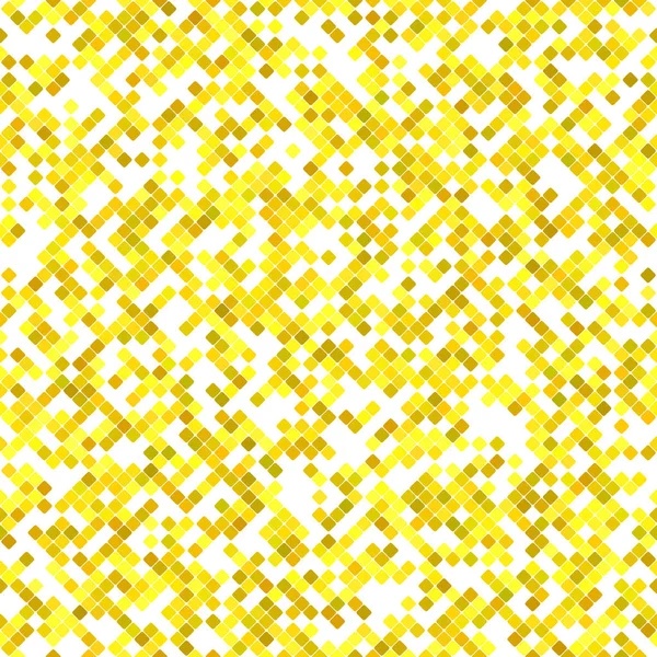 黄色のシームレスな斜め正方形のパターン背景デザイン — ストックベクタ