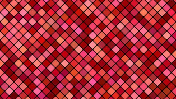 Abstrakte quadratische Mosaik Muster Hintergrund - nahtlose Schleife — Stockvideo