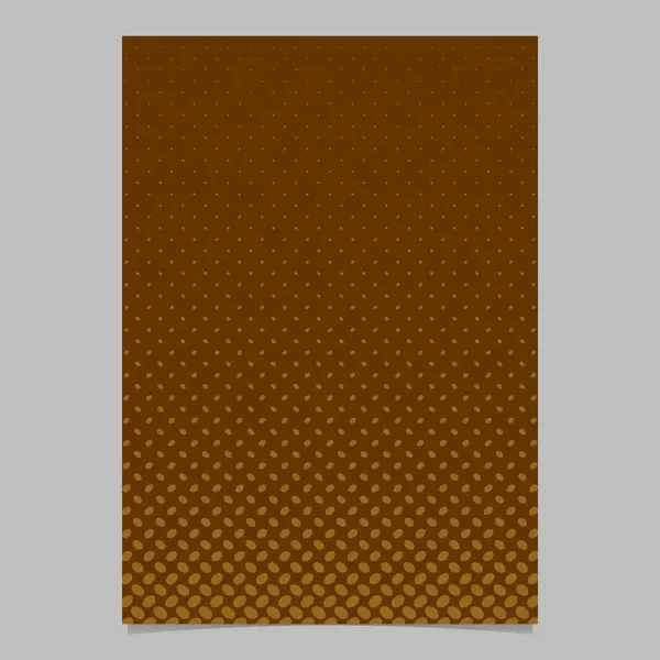 Plantilla de folleto de patrón de elipse de medio tono abstracto - fondo de póster de vector — Archivo Imágenes Vectoriales