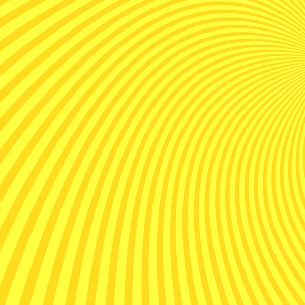 黄色和橙色抽象几何螺旋条纹背景 — 图库矢量图片