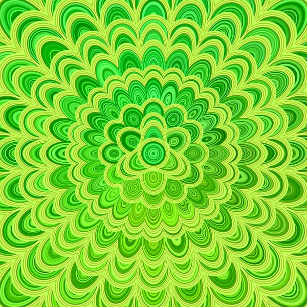 Fondo mandala floral abstracto verde - diseño gráfico vectorial — Archivo Imágenes Vectoriales