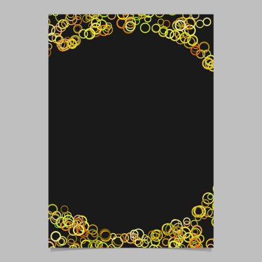 Daire desen sayfa arka plan şablonu - vektör boş broşür tasarımı