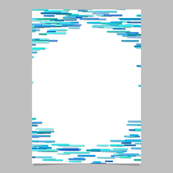 Modèle d'affiche de fond à rayures horizontales - graphique de bordure vectorielle — Image vectorielle