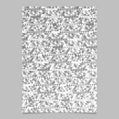 Üçgen arka plan ile poligonal broşür şablonu tasarlamak