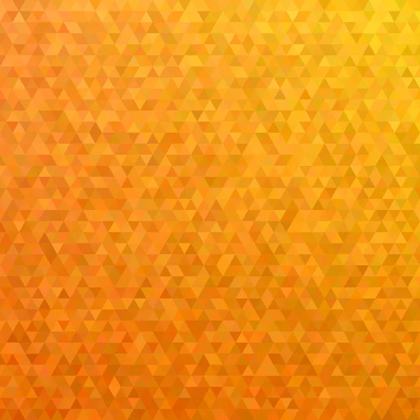 Orange Mosaik-Dreieck Fliesenmuster Hintergrund - Polygon-Vektorgrafik — Stockvektor