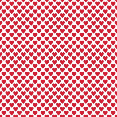 Kalp arka plan yinelenen desen - Sevgililer günü tasarım vektör